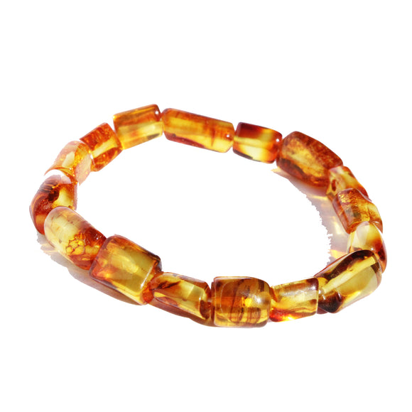 AMBER BRACELET Gift Faceted Natural BALTIC AMBER Beads Jewelry Elastic 12g  16326 | eBay